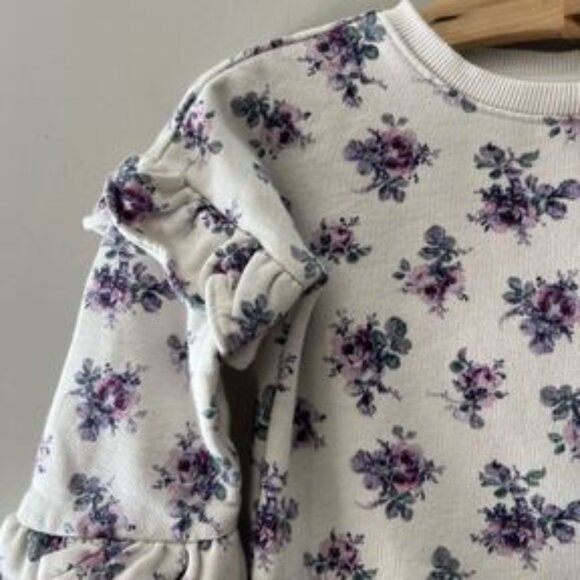 $15 ADD‎ ON Janie and Jack floral sweatshirt Baby Gap Zara Hanna Andersson - Picture 3 of 3